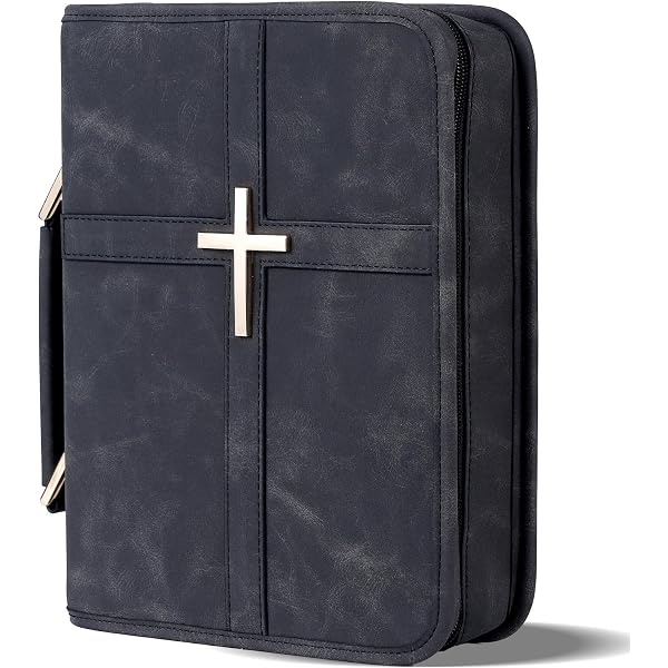 Ceudet Couverture de la Bible personnalisée pour femme – Étui élégant et personnalisé avec poignées – Étui biblique pour journal, ajoutez des noms, des écritures, des textes inspirants, croix florale