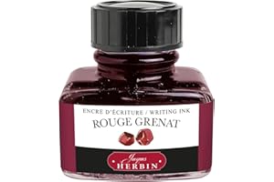 Jacques Herbin 13029T - Inchiostro per penna stilografica e roller, 30 ml, Rosso (Granato)