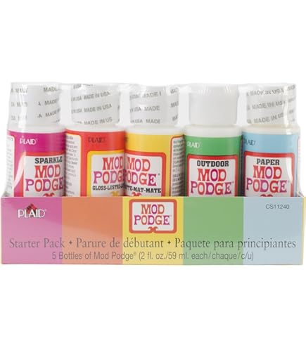 Colla Ad Acqua Con Vernice Decoupage 2in1 Vernice OPACA Tovaglioli - Foto 6