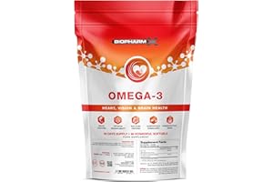 BIOPHARM-X BioPharmX Omega-3 Fish Oil 1000mg – Rich in EPA & DHA – 90 Soft Gels – Pure, Premium Fish Oil Supplement