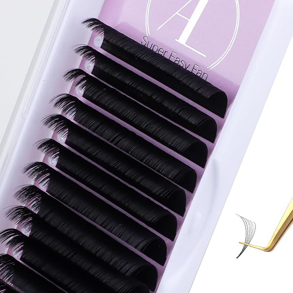 Wimpanista Flat Lashes – Seidenwimpern C Curl, Stärke 0,15 Mm, Mix 8-14 Mm, 12 Streifen Für Wimpernverlängerung