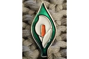 SHAMROCKSUPERSTORE Easter Lily Enamel Pin Badge - Irish Republican Rising