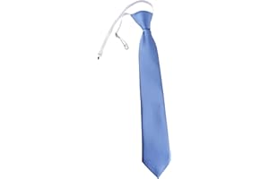 TigerTie Kinderkrawatte einfarbig Uni - Krawatte vorgebunden mit Gummizug