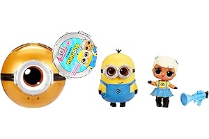 L.O.L. Surprise! Loves Minions Tots - Incluye 1 Muñeca, Viene con Ropa y Accesorios, Pelota Inspirada en los Minions, Embalaje Ciego, Colecciona los 6 Muñecos