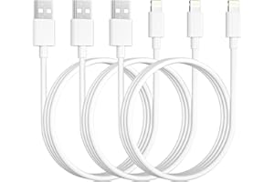 KINPEE Kabel do ładowania iPhone'a 1M 3Pack [certyfikat MFi], kabel USB do Lightning Kabel do iPhone'a Szybkie ładowanie Kabel Lightning Przewód do Apple 14 13 12 11 Pro Max XS XR, iPad Pro/Air/Mini, AirPods
