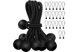 YuYueWeiXiao spänngummi med boll, 2 0 stycken 15 cm presenningsspännare, multifunktionell spänngummi, gummirep spridare med b