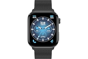 Ice-Watch - Ice smart 3.0 1.78 AMOLED GPS - Rectangular Connected Watch (1.78 inches) - Waterproof smartwatch (IP68), Black (metal strap), Bracelet