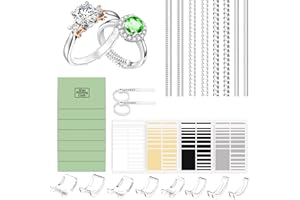 YIUWOD 40 PièCes Ajusteur Bague Invisible - Reducteur Bague - Ajusteur Bague - Convient pour ajuster des anneaux de différentes tailles, conception invisible, ne tombera pas et ne tournera pas