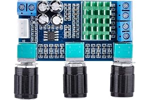 TPA3116D2 Digital Förstärkarkort, DC 12V-24V, 80W x 2 Högeffekts Ljudförstärkarmodul för DIY Högtalarsystem och Hemmaaudio