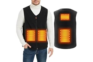 ISOPHO Gilet Riscaldato 5V USB Giubbotto Riscaldato per Uomo e Donna, gilet riscaldante Lavabile, per l’Aperto al Lavoro, a Caccia, in Motoslitta (Batteria Non Inclusa