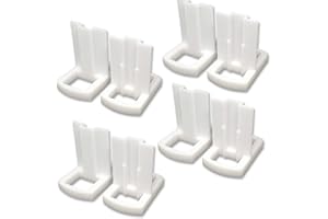 3D SAVOIE Lot de 8 Guides en T de Porte Coulissante de placard - Renforcé - Compatible Form/Optimum et autres enseignes - Fabriqué en France