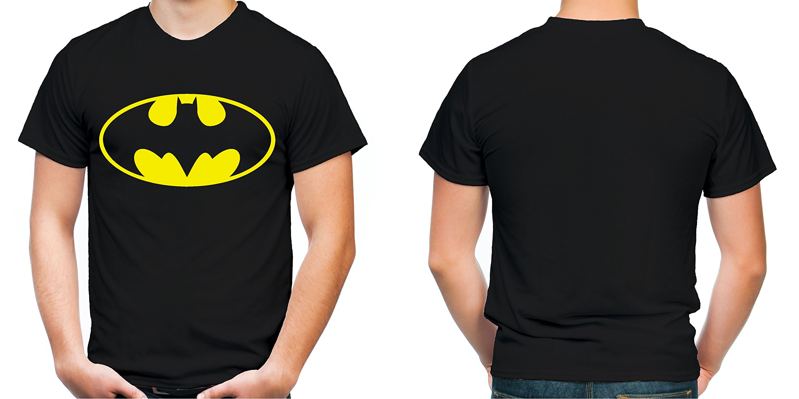 Batman-Logo-Mnner-und-Herren-T-Shirt-Spruch-Retro-Comic-Geschenk-XXXL-Schwarz