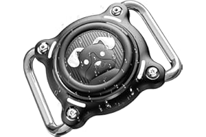 SICHY Compatible con soporte para collar de perro Airtag, soporte para Airtag para collar de perro con bucle extraíble, TPU resistente, ligero, tamaño compacto, se adapta a collares de 3 cm de ancho y 4,5