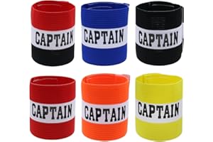 Hosifiy Lot de 6 Bracelets de Capitaine de Football type1