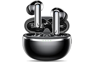 MONYHIGH Auriculares Bluetooth, 2024 Auriculares Bluetooth 5.3 con 4 HD Micrófono Cancelación de Ruido, 36 Horas de Reproducción, Auriculares Bluetooth Deporte con LED Display, Auriculares para Android iOS