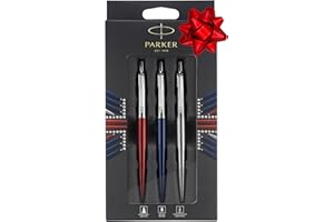 Parker Jotter London Trio Set, Matita Meccanica In Acciaio Inox Pre-Riempito Con Piombo Da 0,5 Mm, Multicolore, ‎3 Unità (Confezione da 1)
