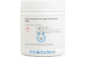 500 g kaliumkarbonat K2CO3 (för laboratorier, spader, livsmedel, potväska)