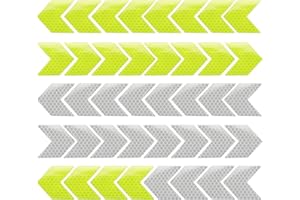 Hocadrv 40 Pièces Bande Reflechissante Velo Bande Reflechissante Autocollante Catadioptre Moto pour Voiture/Vélo/Poussette/Casque/Moto