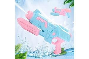 Herefun Spielzeug Spritzpistolen, Wasserpistole Spielzeug für Kinder Wasser Blaster Wasserpistolen Groß, Wasserpistolen Spielzeug Spritzpistolen für Kinder 1L Kapazität &8 Meter Reichweite für Outdoor