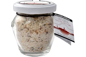 GEROPP GOURMET Sale Grigio Con Tartufo: Sól truflowa bez sztucznych aromatów 80 g z Fleur de Sel z Bretagne z 5% świeżych włoskich trufli