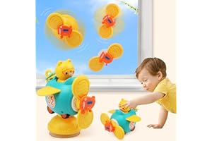 JoyPlus Gioco Ventosa per Bambini 6 Mesi, Montessori Sensoriale Giochi Neonato 6-9 Mesi, Educativo Attività Giocattoli Bambini con Ventose, Regalo Bimbo 6 12 18 Mesi (Orso Combattente Verde)