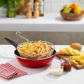 Schafer Komfort Deep Frying Pan 2 Pieces-Red
