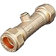 Kudos-Trading -15mm DZR Double Check Valve WRAS Approved Compression Fitting Non Return Valve One Way Issolation Valves Prevents Backflow and Contamination.