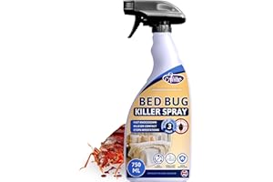 Aviro Bed Bug Spray - Fast Acting Strong Bed Bug Killer Spray for Immediate Control & Ongoing Prevention. Triple Action Professional Grade Bed Bug Treatment for Use On Hard & Soft Furnishings. 750ml