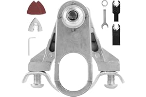 HAIJED Angle Grinder Conversion Kit, Universal Head Adapter, Carbon Steel Angle Grinder to Multi Tool Converter, M10 Thread Polishing Oscillating Power Tools Converter for Trimming Grinding
