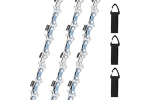 LIAILA Lot de 3 Chaînes Tronçonneuse 3/8" LP 1,1mm 52 maillons 35 cm Chaine Tronconneuse pour Stihl MS170 à faible rebond, compatible avec pour Makita DUC353,pour Bosch AKE35S,pour Einhell GP LC 36/35 Li