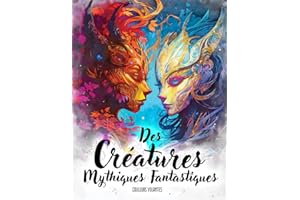 Des créatures mythiques fantastiques: Livre de coloriage pour adultes pour déstresser et se relaxer de manière créative avec des elfes, des fées, des dragons et d'autres créatures mystiques variées