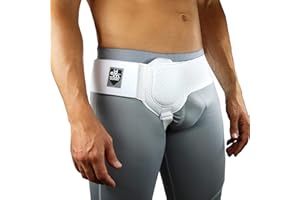 ‎EVERYDAY MEDICAL EVERYDAY MEDICAL Leistenbruchgürtel Für Männer Und Frauen – Bruchband Leistenbruch Bandage Links Und Rechts Tragbar – Flexibel Einstellbarer Leistenbruch Gürtel – S/M (86-112 cm Hüftumfang)