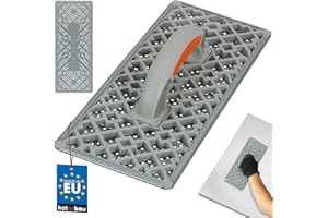 KOTARBAU® Llana abrasiva 375 x 155, Llana para el aislamiento térmico exterior y hormigón celular, Rascador talocha, Llana abrasiva para poliestireno, Llana abrasiva de acero galvanizado