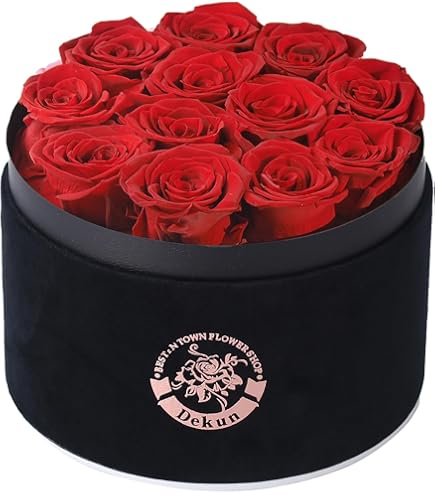 Rosa Eterna Stabilizzata – Fiore Mai Appassito In Confezione Regalo – Rosa Arcobaleno – Regalo Per San Valentino, Festa Mamma, Anniversario