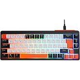 Acer eMachines EAK810 Bej Siyah Turuncu USB Rainbow Aydınlatmalı Mini Q Standart Klavye