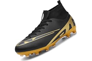 VTASQ Boys' Football Boots Kids Girls Turf High Top Spikes Non-Slip Junior Soccer Shoes Sports Shoes Soccer Athletics Training Shoes Outdoor Sneakers for Unisex