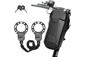 E Scooter Schloss Handschellenschloss Fahrradschloss Kettenschloss Bike Lock mit Tragbaren Aufhängetasche für Fahrrad Roller