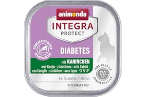 ANIMONDA INTEGRA PROTECT Integra Protect Diabetes d’animonda pour chat, nourriture de régime pour chat, nourriture humide en cas de diabète, au lapin, 16 x 100 g