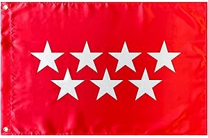 Durabol Bandera Comunidad Madrid 60 x 90 cm Satén 2 Ojales metálicos