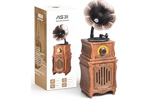 COLSUR Retro Radio Bluetooth 5.3 Lautsprecher Tragbarer Vintage Lautsprecher mit AM FM Radio Wiederaufladbarer Kabelloser Musicbox mit 1800 mAh Akku Klassischem Unterstützt TF-Karte/AUX/USB/MP3-Player