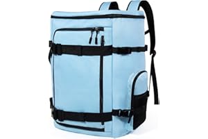 Bevalsa 60L Sac à Dos pour Chaussures de Ski, Sacs de Ski Sacs Combo Skis & Snowboard, Sac à Casque de Ski de Snowboard pour Casque de Ski, des Lunettes de Protection, des Skis, Snowboard