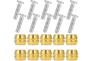 TSATHOGGUA 10 Set Olive And Barb - Insert De Connecteur De Tuyau De Frein Hydraulique - VéLo Replacement Pour PièCe De Rechange - Insert De Connecteur And Olive Pour Tuyau Frein Hydraulique (pour BH90)