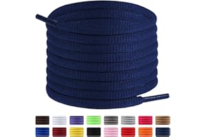 Dafannis Lacci scarpe sportive ovali, 2 paia di lacci semitondi per sneakers, scarpe da corsa, scarpe da basket e scarpe da ginnastica