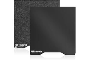 UNITAK3D Plaque de Construction PEI 265x280mm pour Creality Hi Combo-Double Face Lisse et Texturée-Adhérence Exceptionnelle-Plateau Chauffant Flexible-Compatible with Creality Hi Combo Imprimante 3D