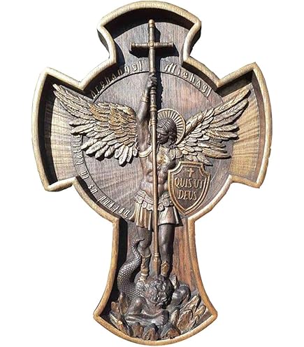 Clochette Liturgique Clochette De Protection Saint Michel Archange - Plaqué Argent - 7,5 Cm - Artisanat Italien Statuette Métal Argent