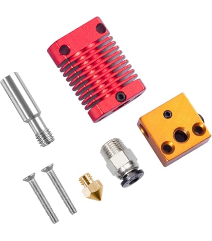 ALAMSCN Hotend Kit Für Ender 3 - Mit Gehärteten Stahldüsen & Silikonabdeckungen