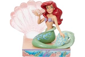 Enesco Corporation - Disney Ariel przezroczysta żywica muszla siedząca 11 cm figurka