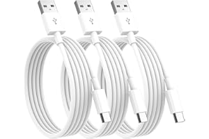 VNSMABIIT USB C Charger Cable, USB to USB C Cable 3Pack 1M, Type C Charger Cable Fast Charging Lead for iPhone 17 16 15/Air/Plus/Pro Max, for Samsung Galaxy S20 S21 S8 S9 Note 10 9 8 - USB A to USB C