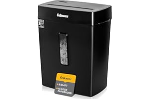 Fellowes Powershred Fs-8C 5013801 Niszczarka do Papieru, Czarny, ‎18.9 x 32.9 x 36.9 cm
