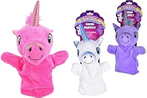 KandyToys Kandytoys Marionetta in peluche con unicorno, 3 colori, 1 colore inviato a caso